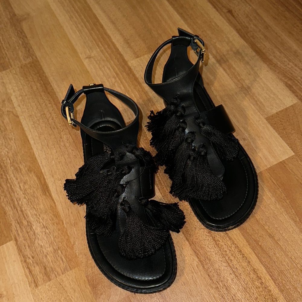 Michael Kors Gladiator Sandals Black Size 7
